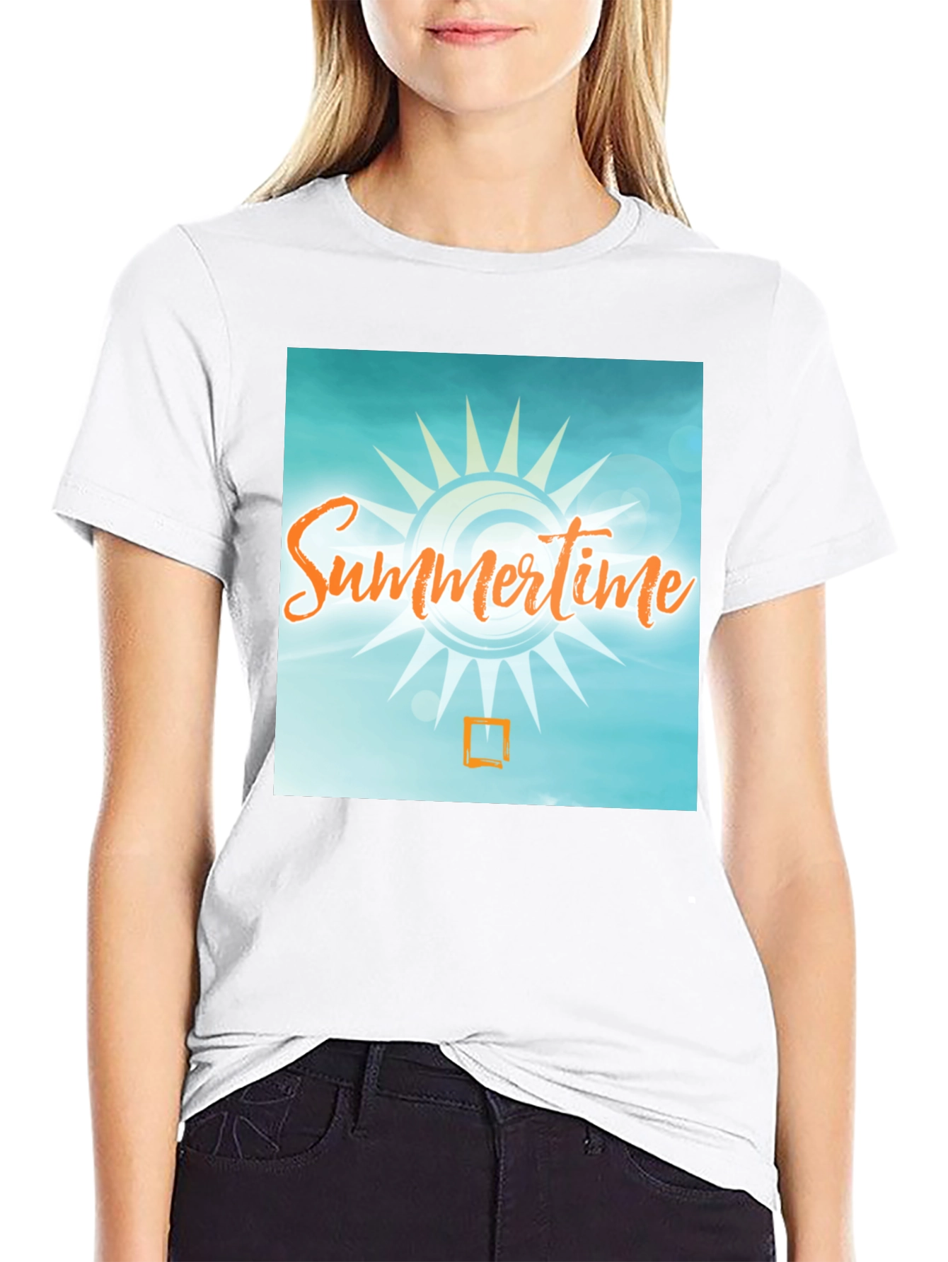 Summertime Graphic T-Shirt - Black Casual Tee