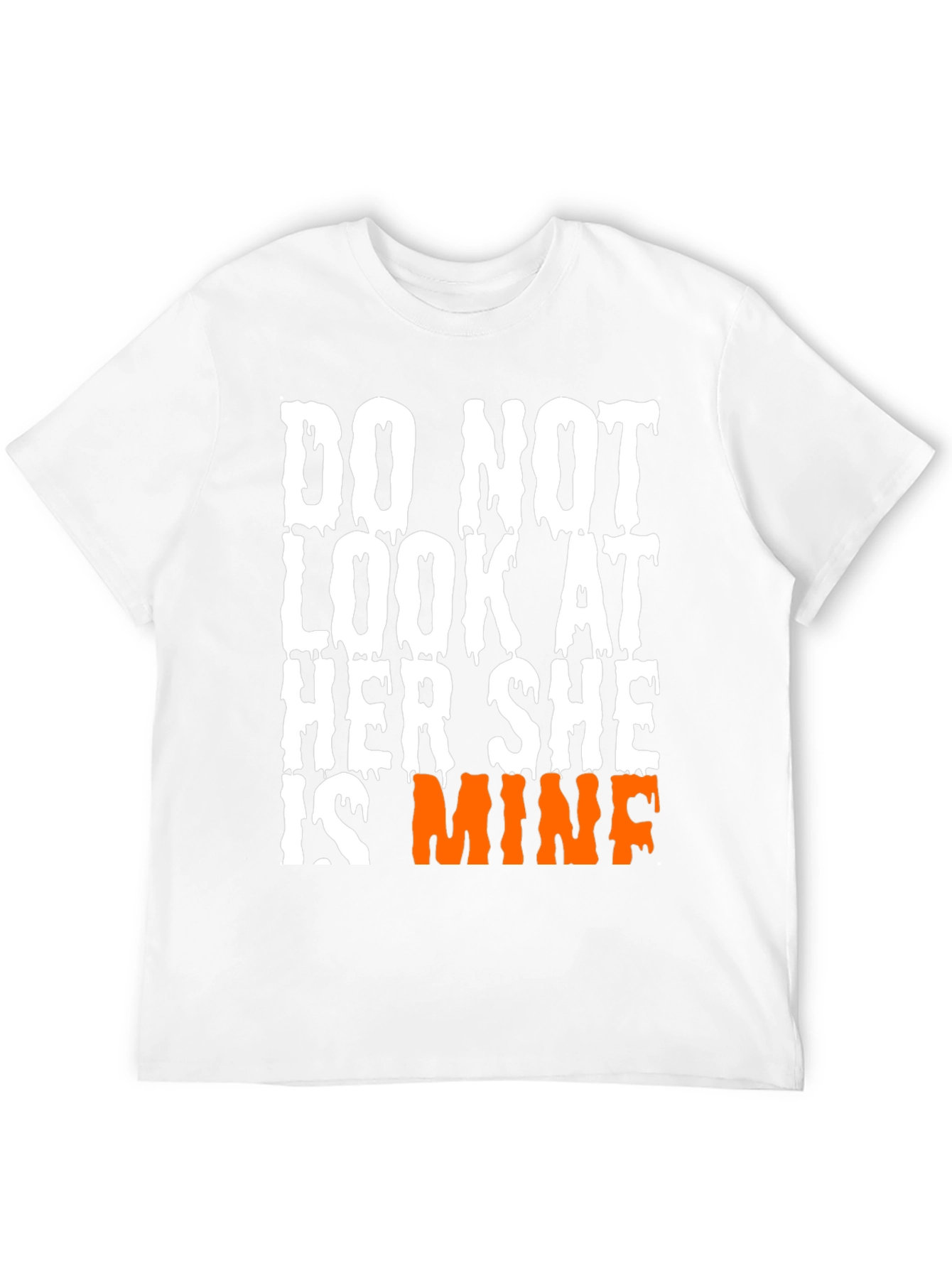 Funny Shes Mine Graphic Tee - Black