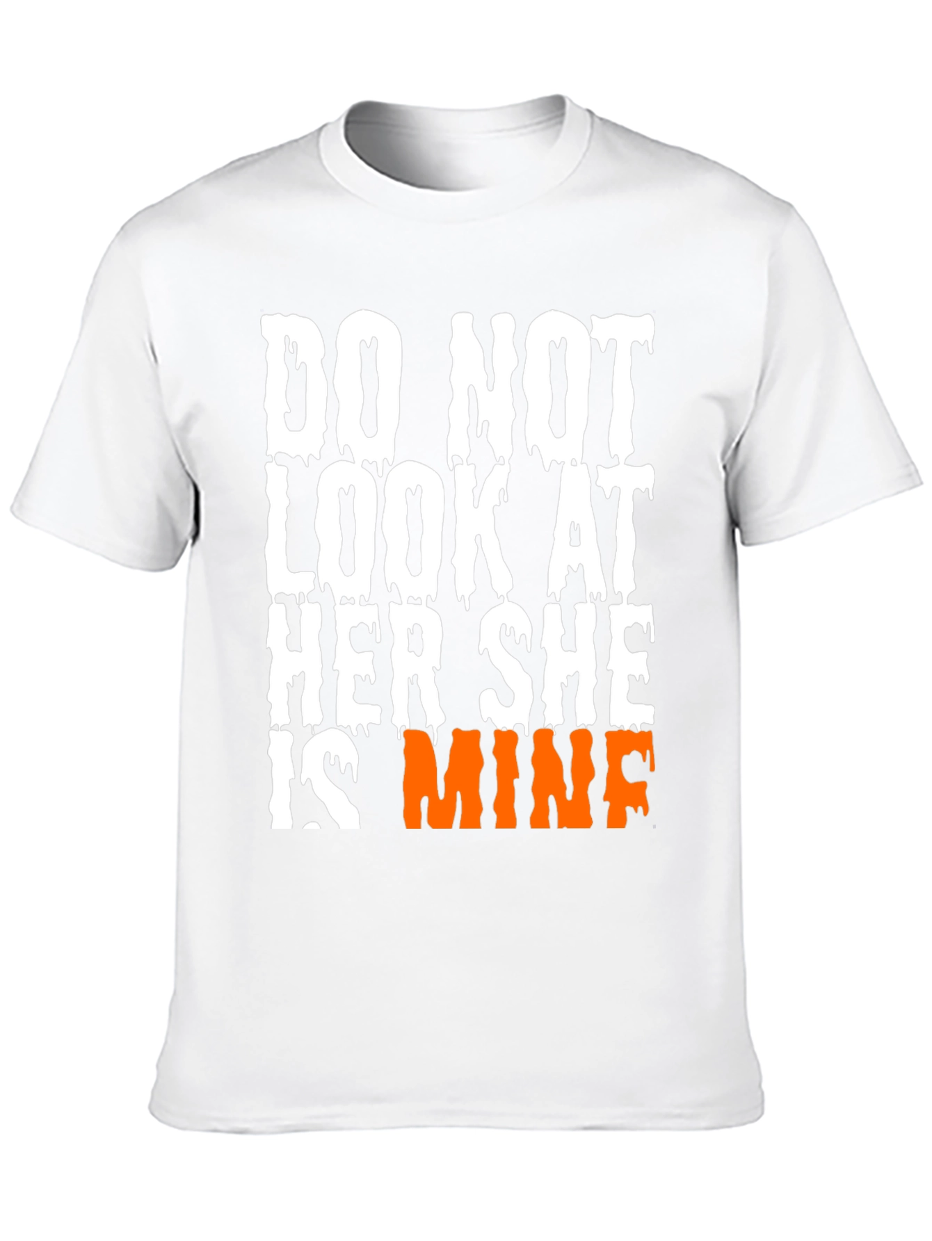 Funny Shes Mine Graphic Tee - Black