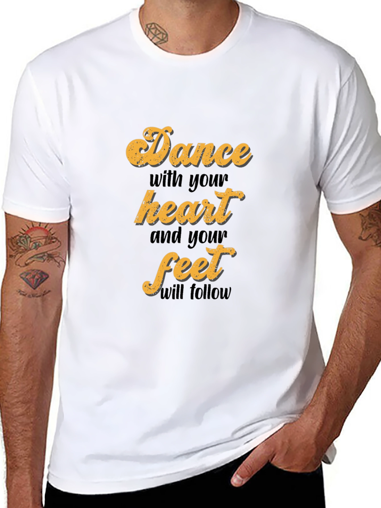 Dance with Your Heart T-Shirt - Stylish Graphic Tee