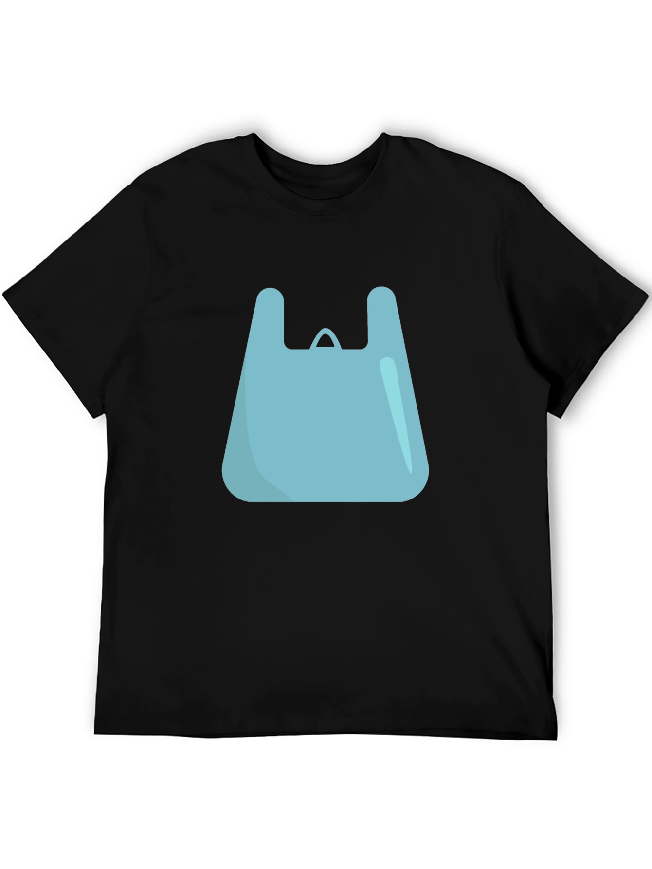 Cool Graphic Tee - Blue Shopping Bag