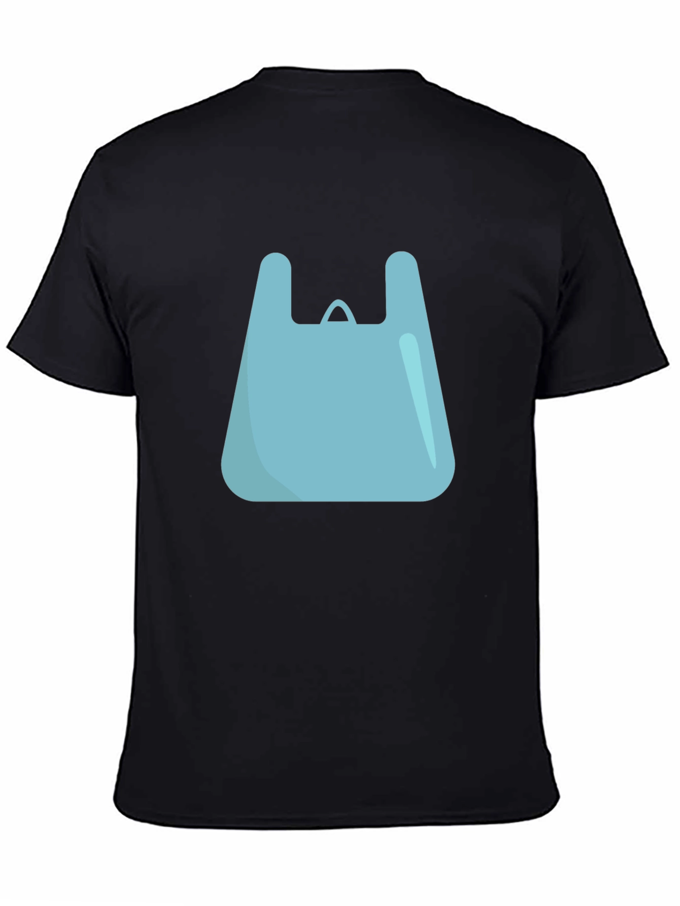 Cool Graphic Tee - Blue Shopping Bag