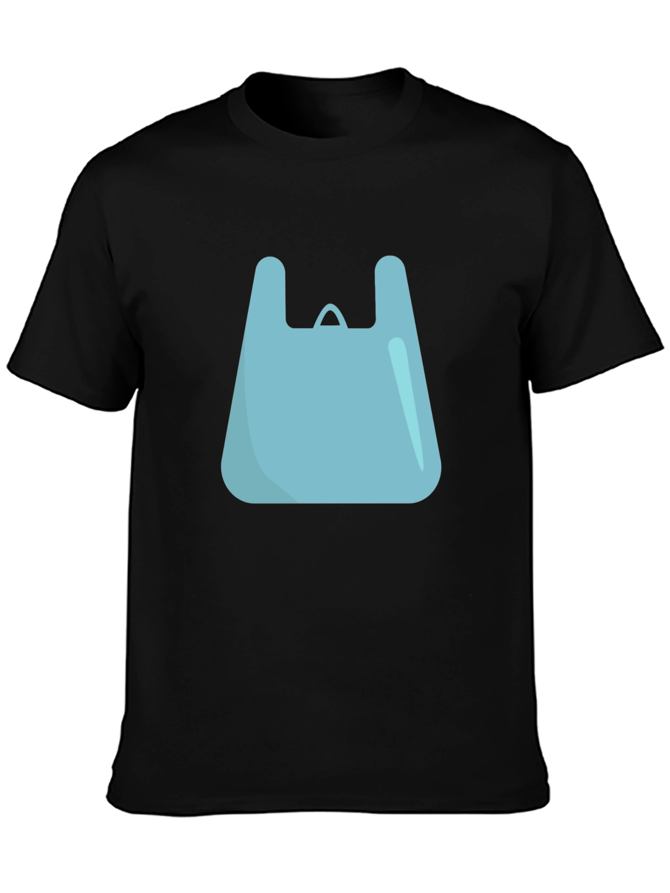 Cool Graphic Tee - Blue Shopping Bag