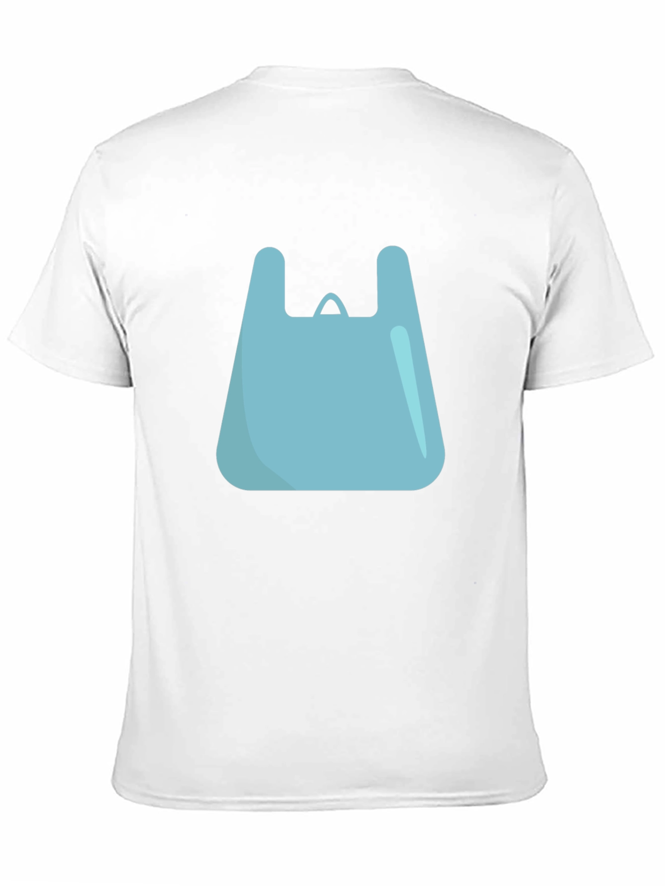 Cool Graphic Tee - Blue Shopping Bag