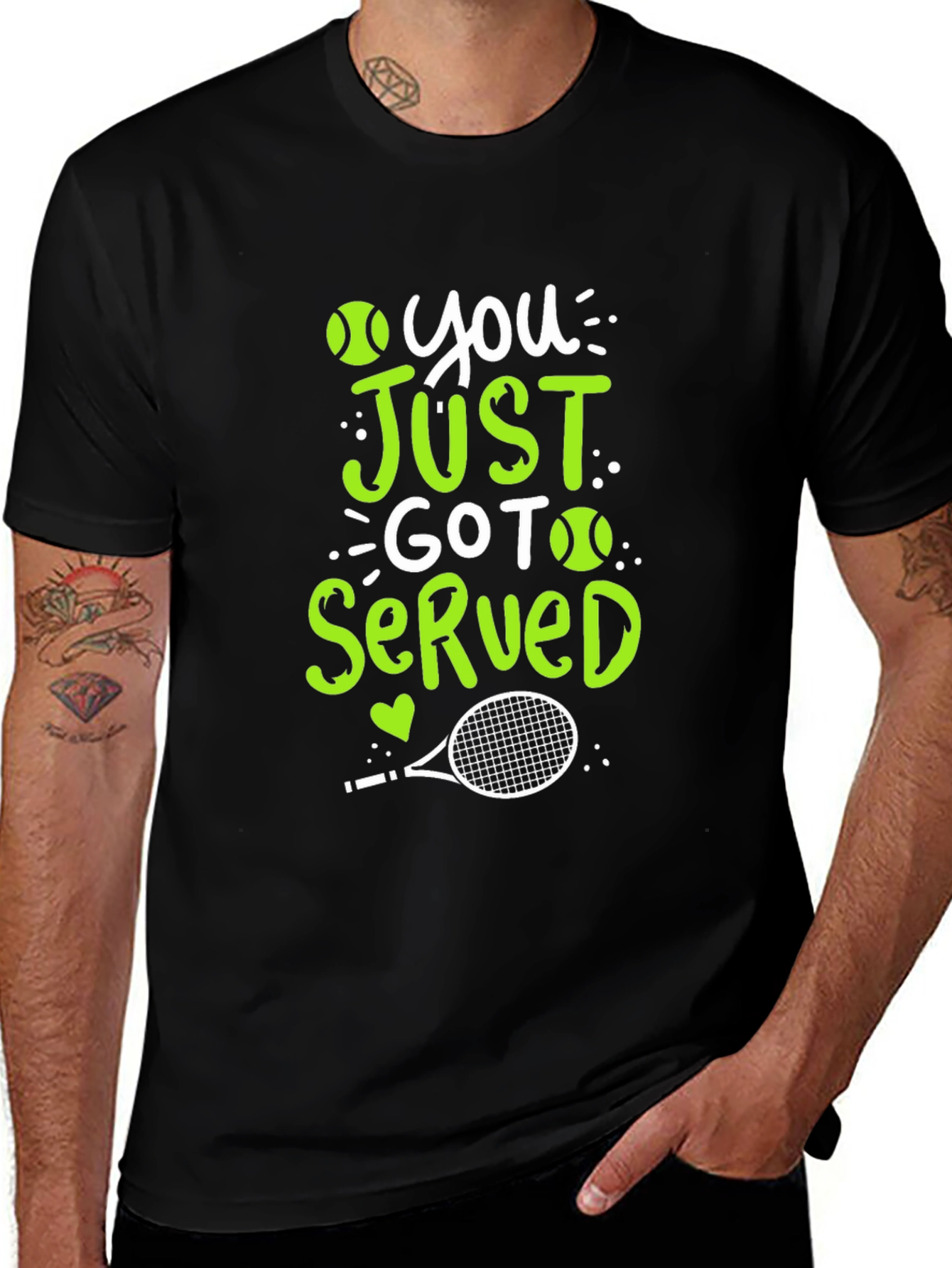 You Just Got Served Tennis Graphic Tee