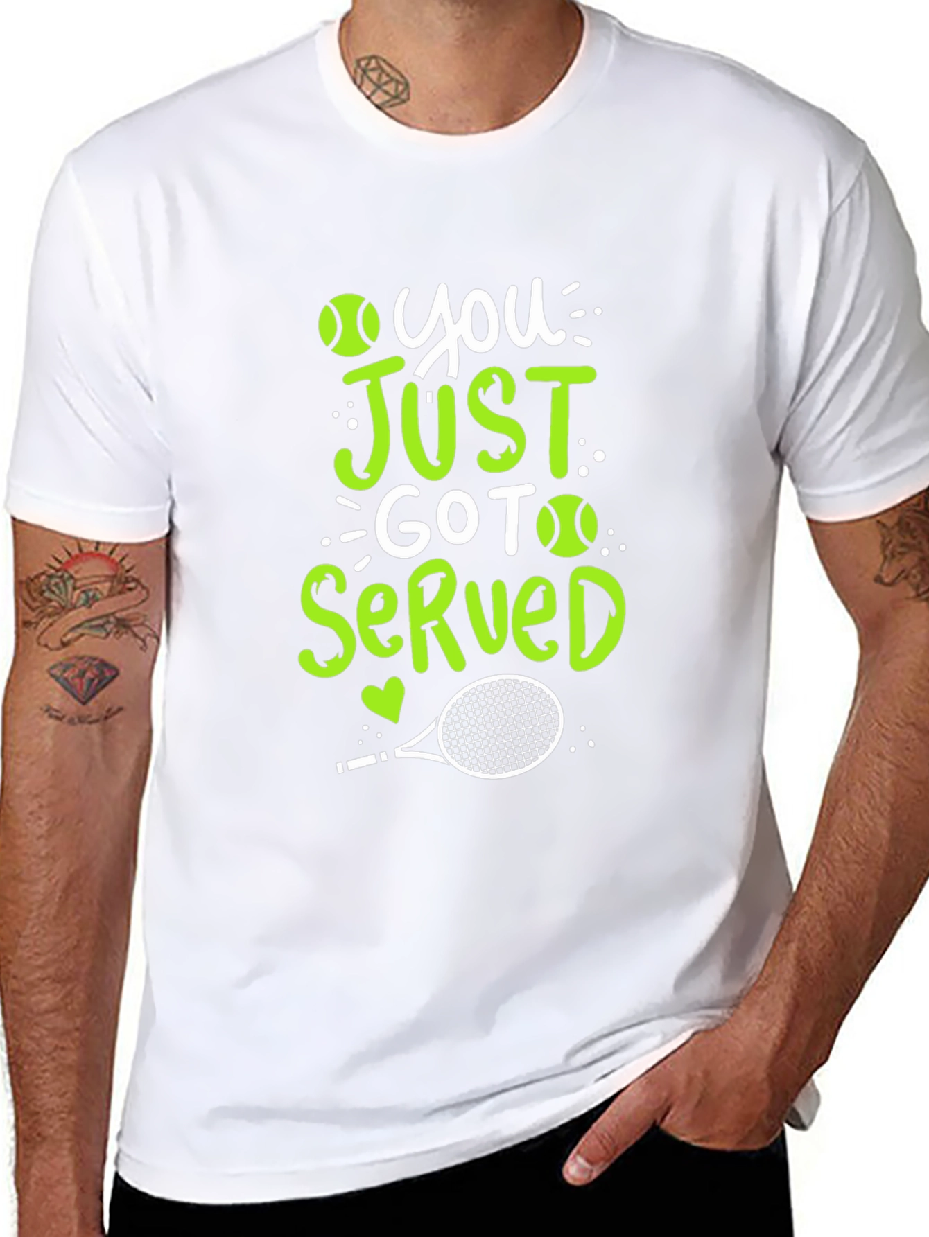 You Just Got Served Tennis Graphic Tee