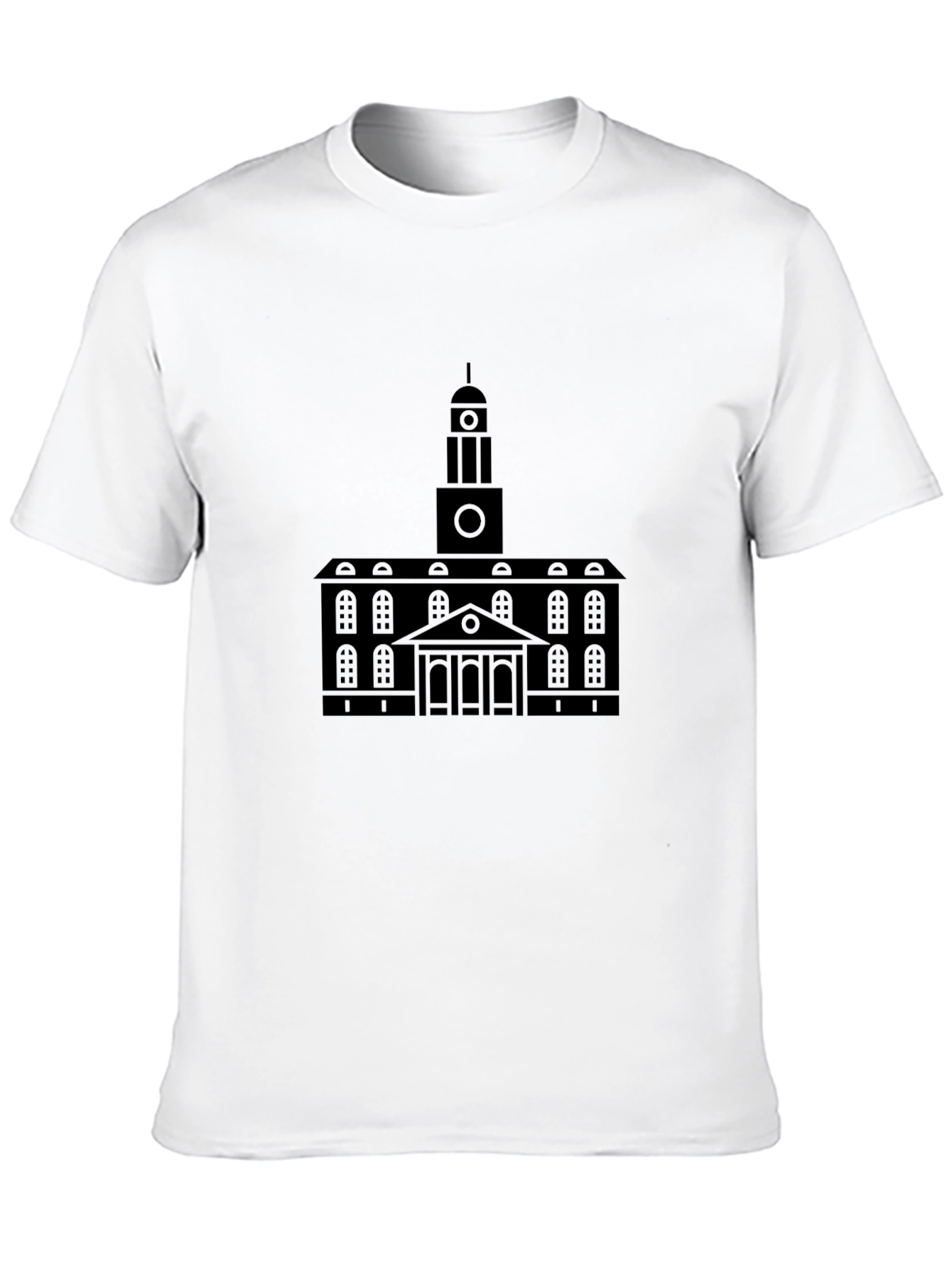 Mens Building Graphic Black T-Shirt