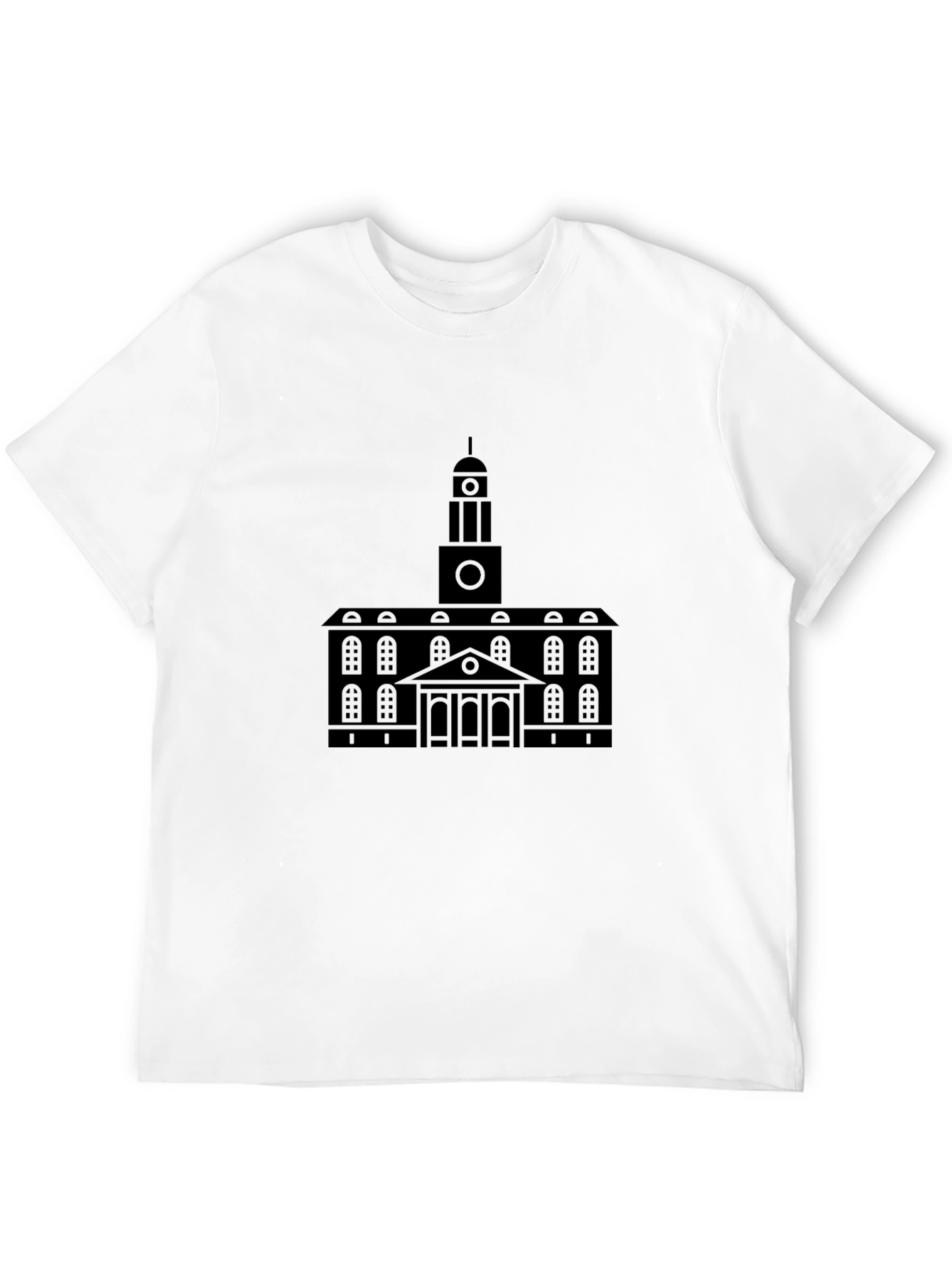 Mens Building Graphic Black T-Shirt