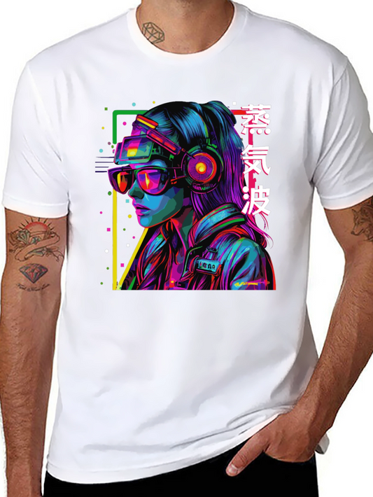 Cyberpunk Girl Graphic Tee