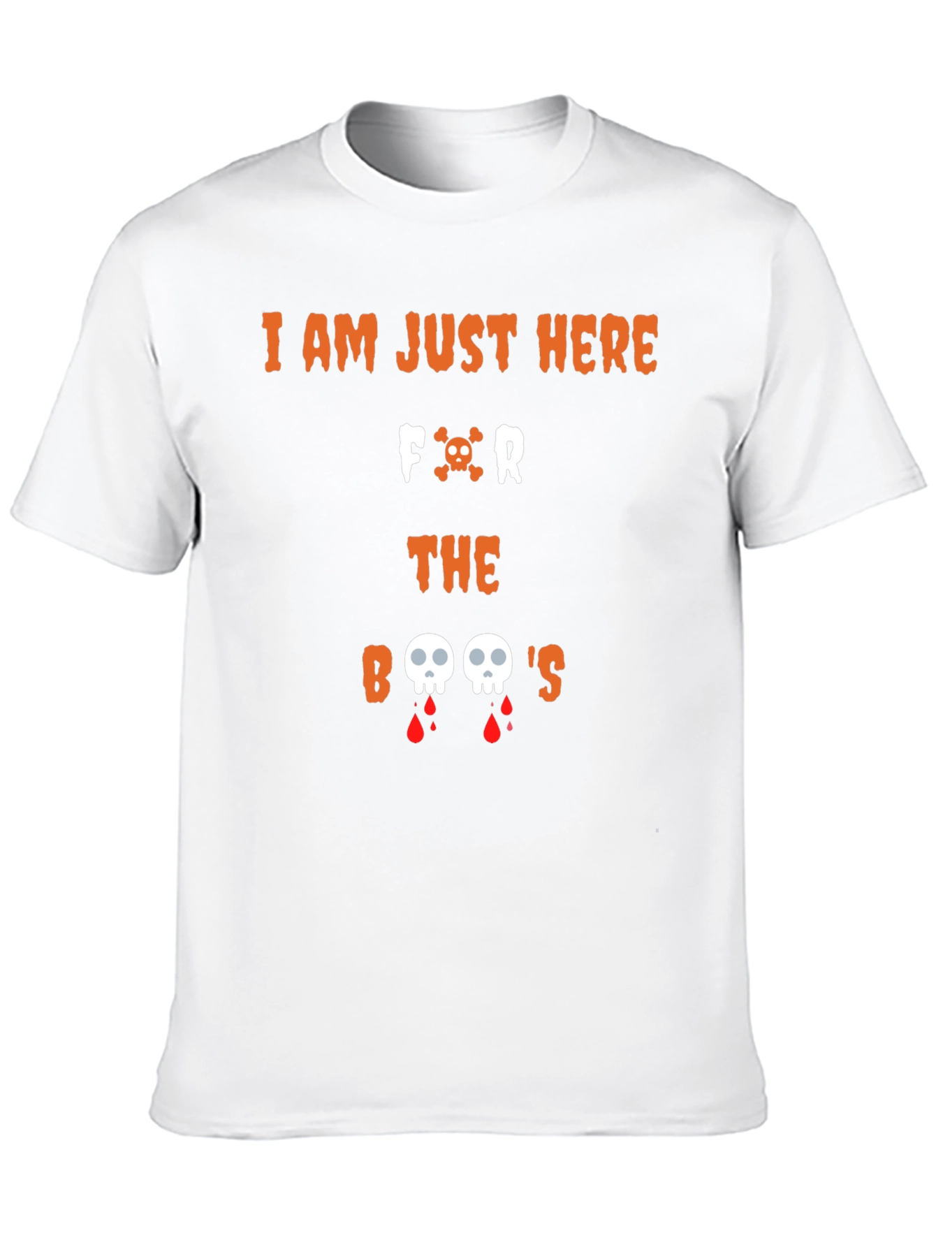 Halloween Graphic Tee - Here for the Boos