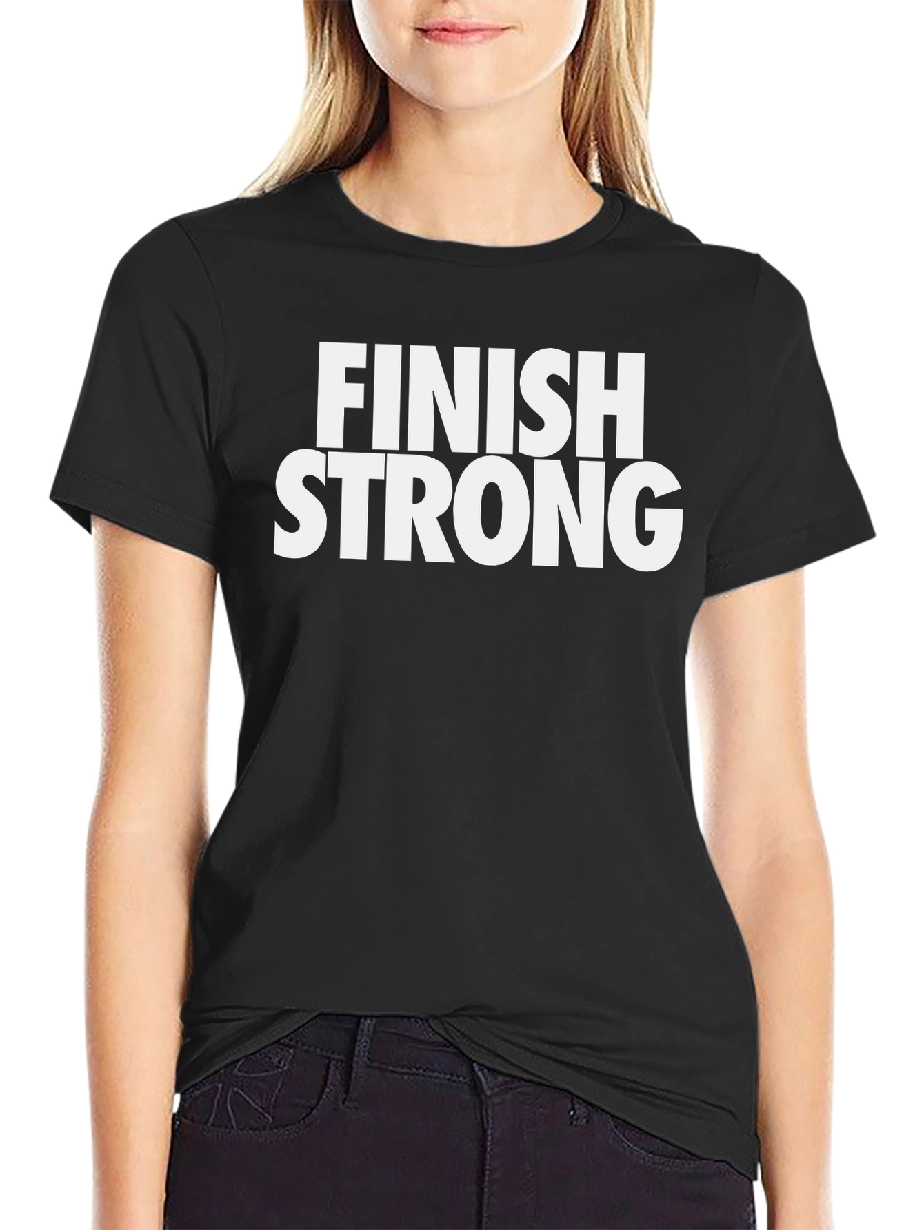 Finish Strong T-Shirt - Motivational Graphic Tee