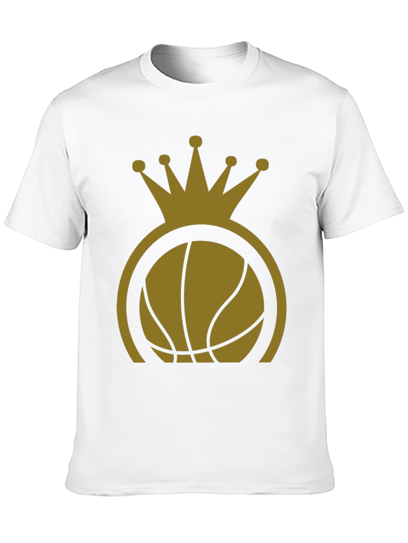 Basketball King T-Shirt - Gold Crown Design