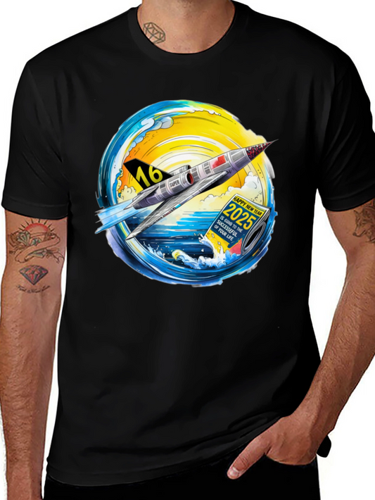 Retro Rocket 2025 Graphic T-Shirt