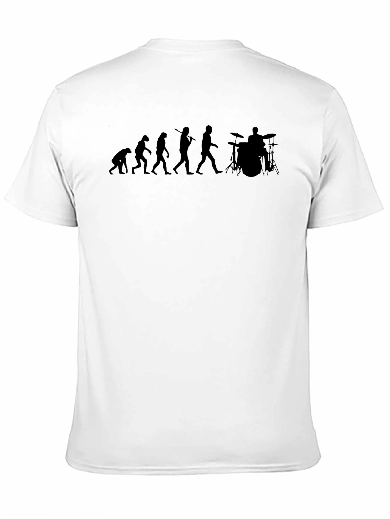Evolution of Drumming T-Shirt - Black Crew Neck Tee