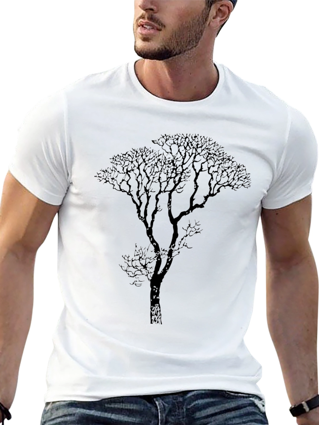 Tree Graphic T-Shirt - Mens Black Tee