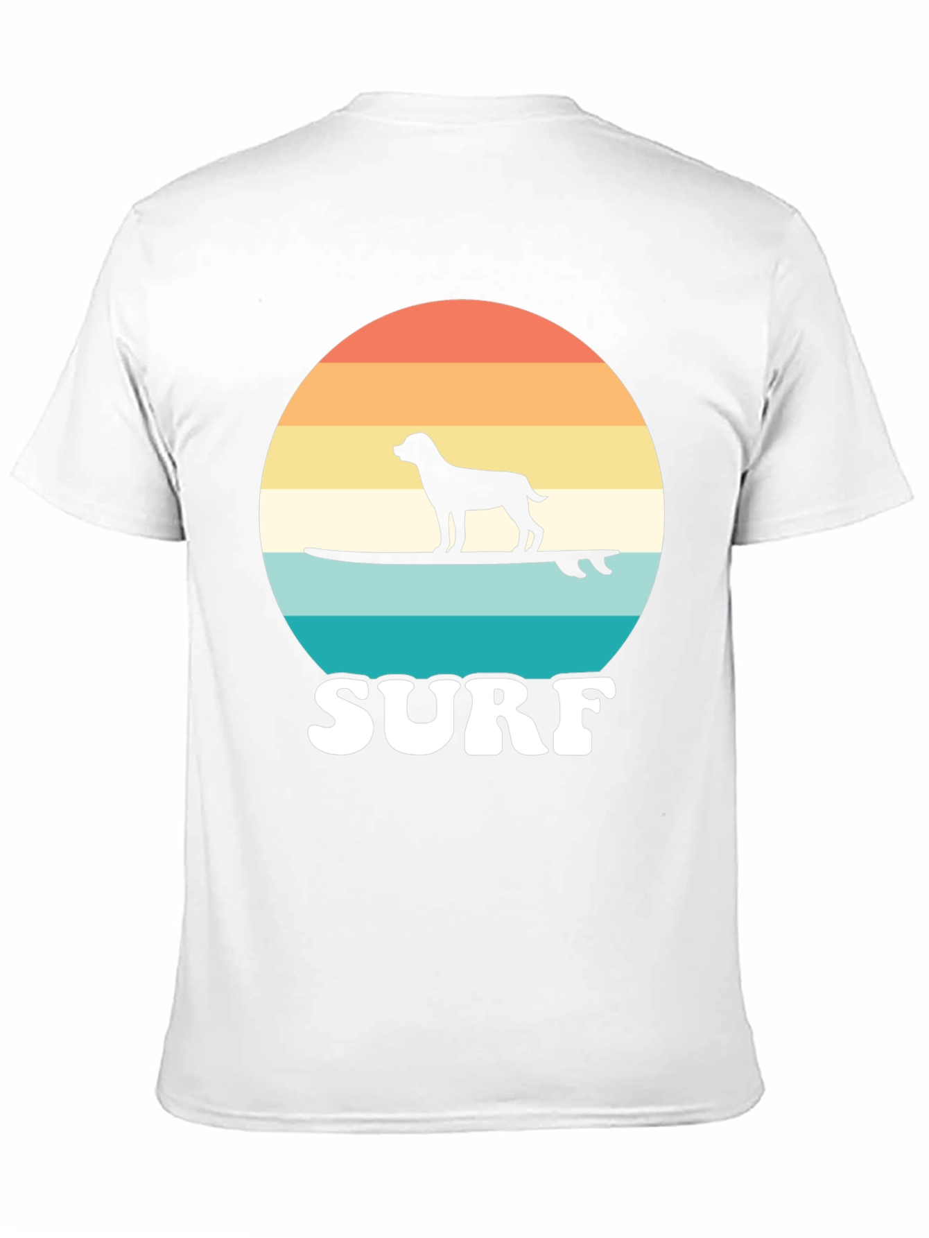 Dog Surfing Sunset Tee - Cool Dog Lover Gift