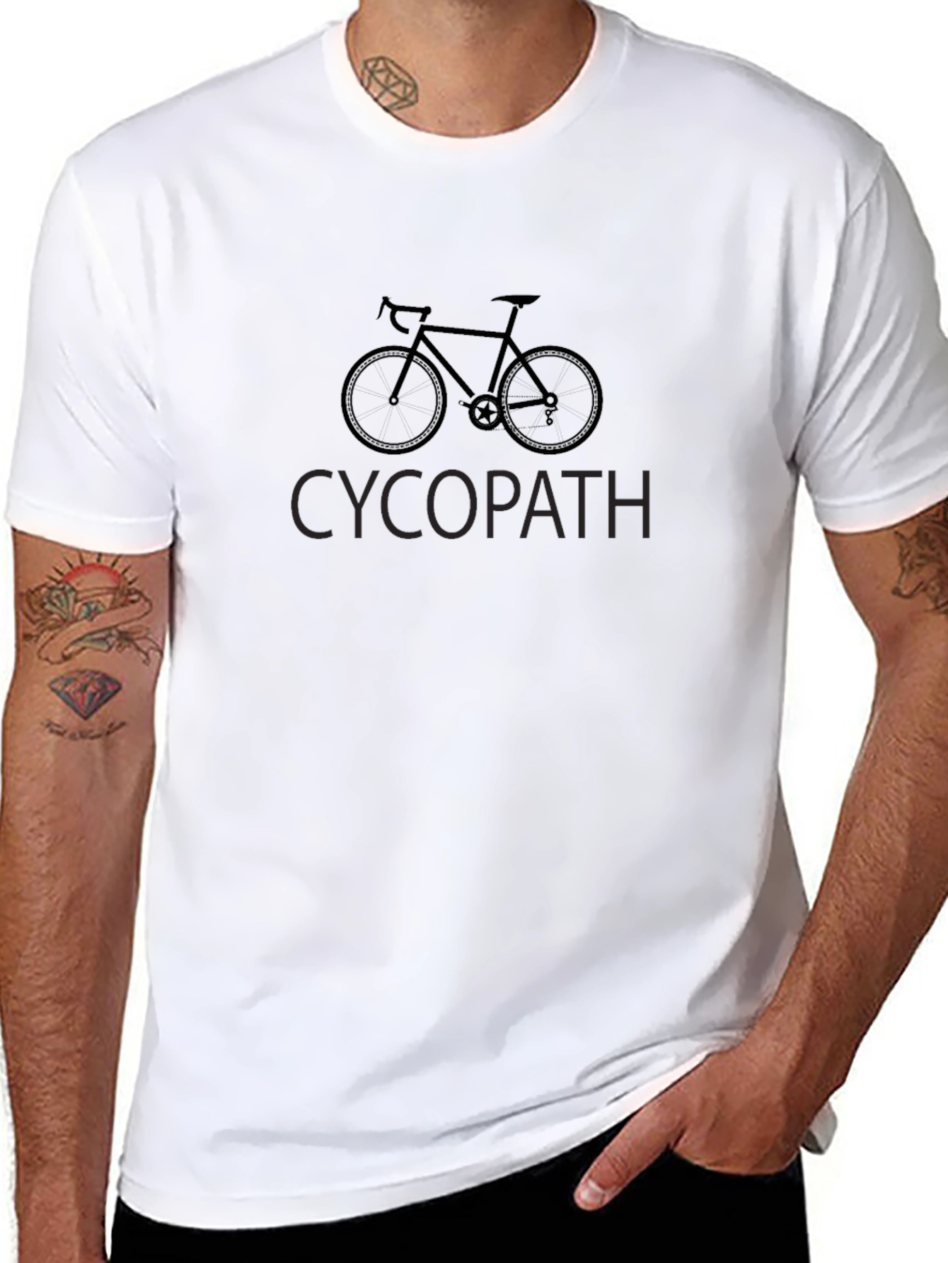 Cycopath Bicycle Graphic T-Shirt - Cycling Enthusiast Apparel