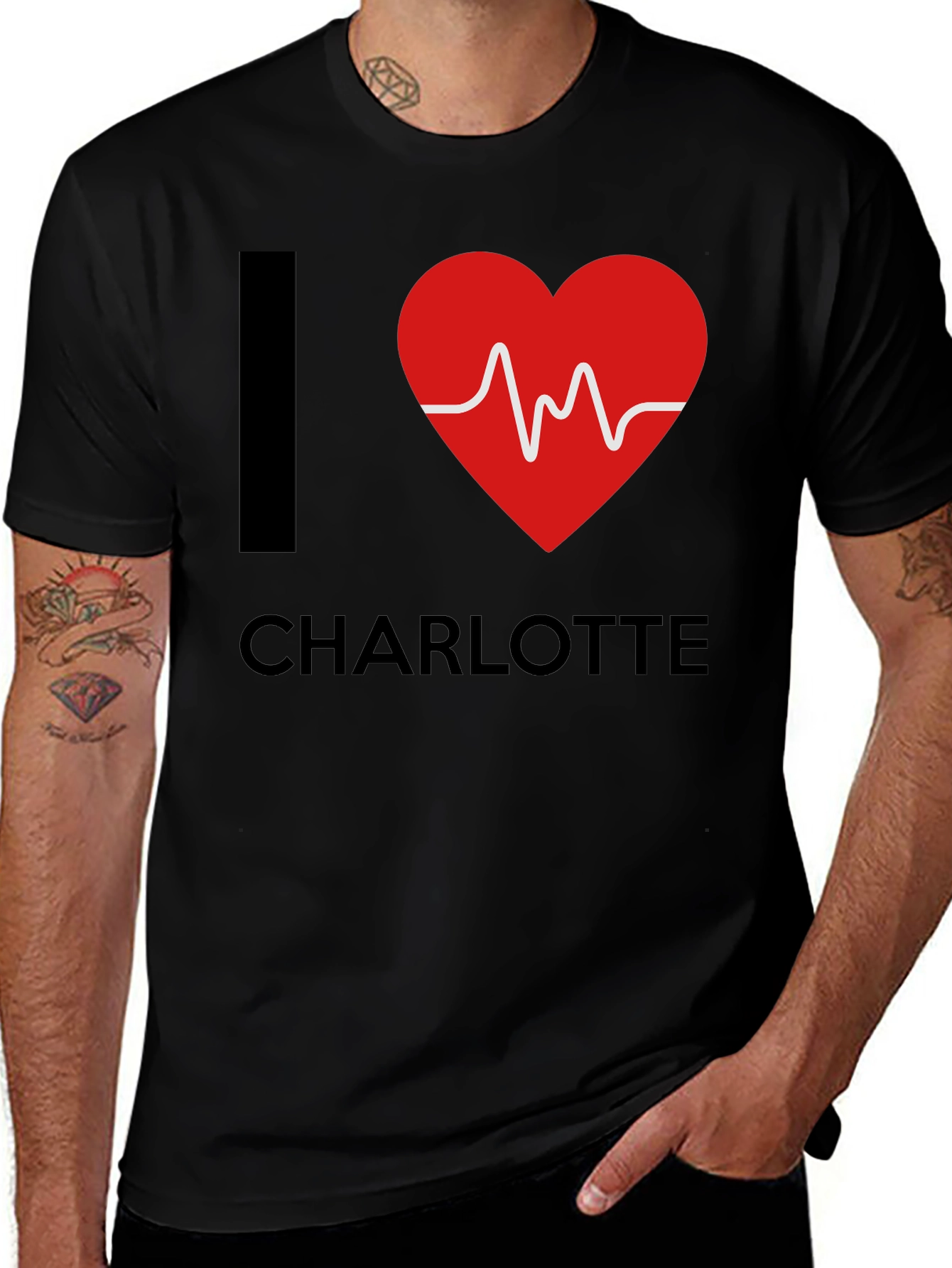 I Heart Charlotte Graphic T-Shirt
