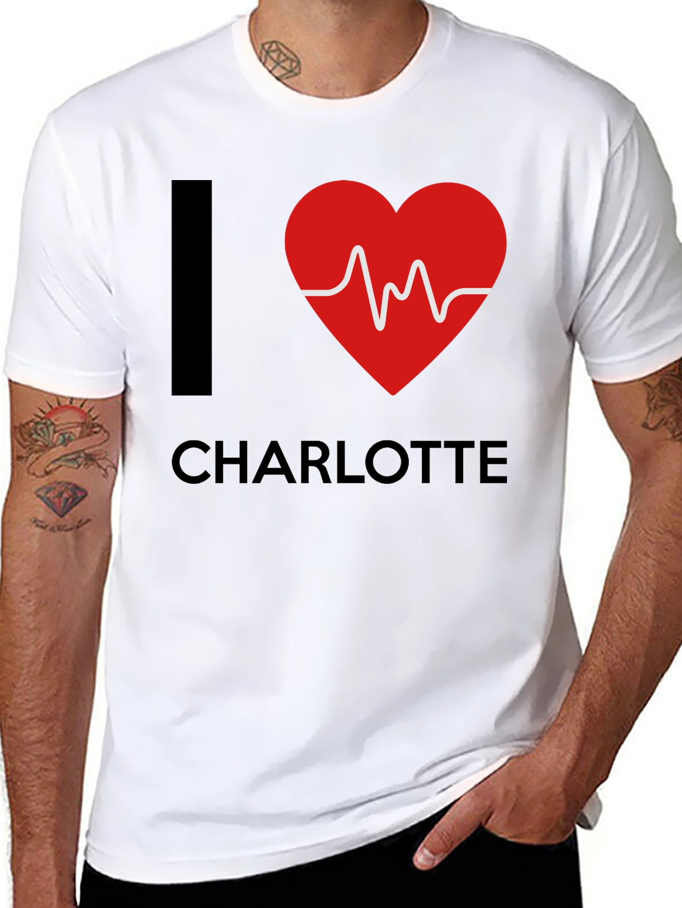 I Heart Charlotte Graphic T-Shirt