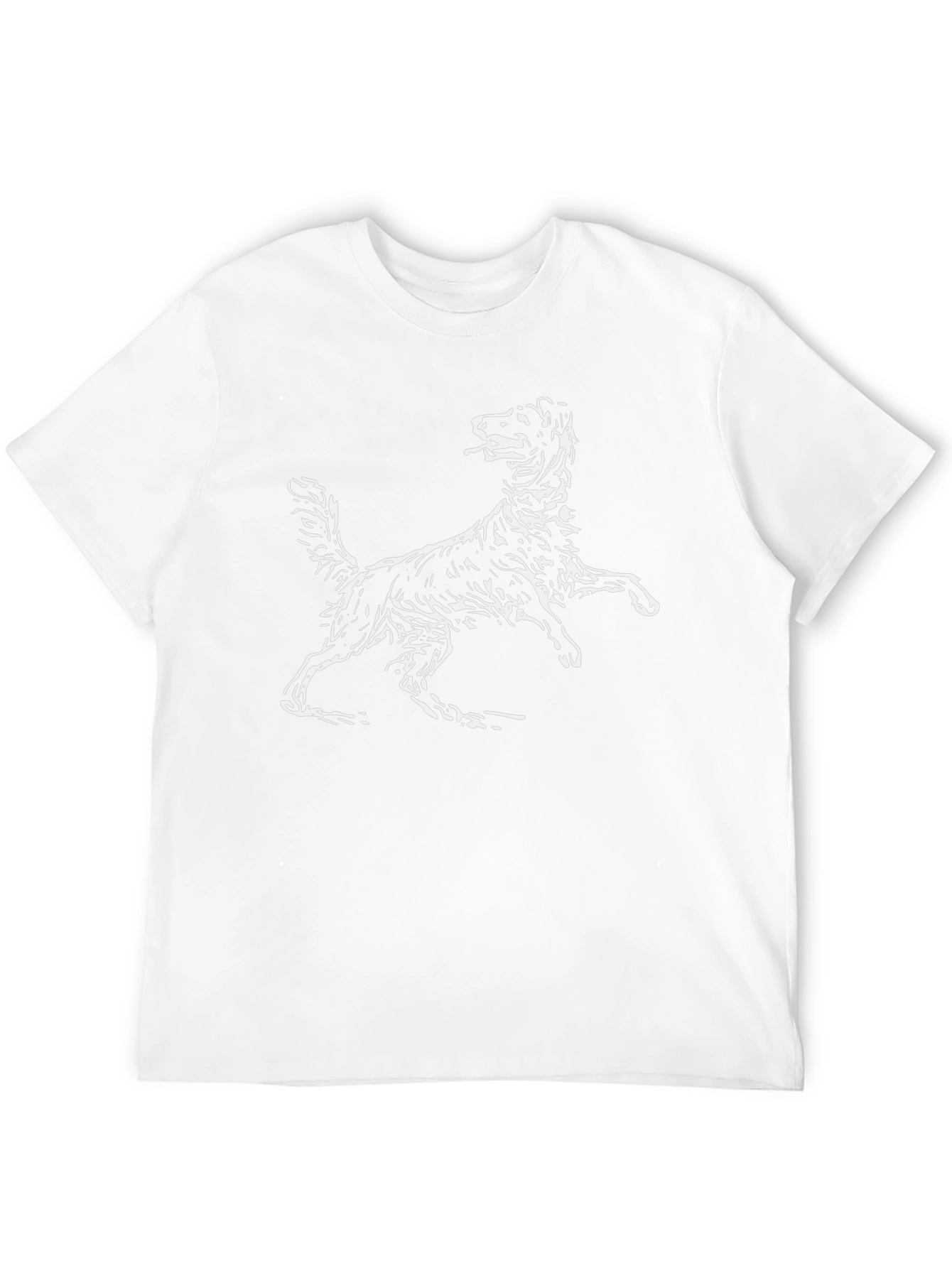 Dog Graphic Tee - Black Cotton Comfort Fit