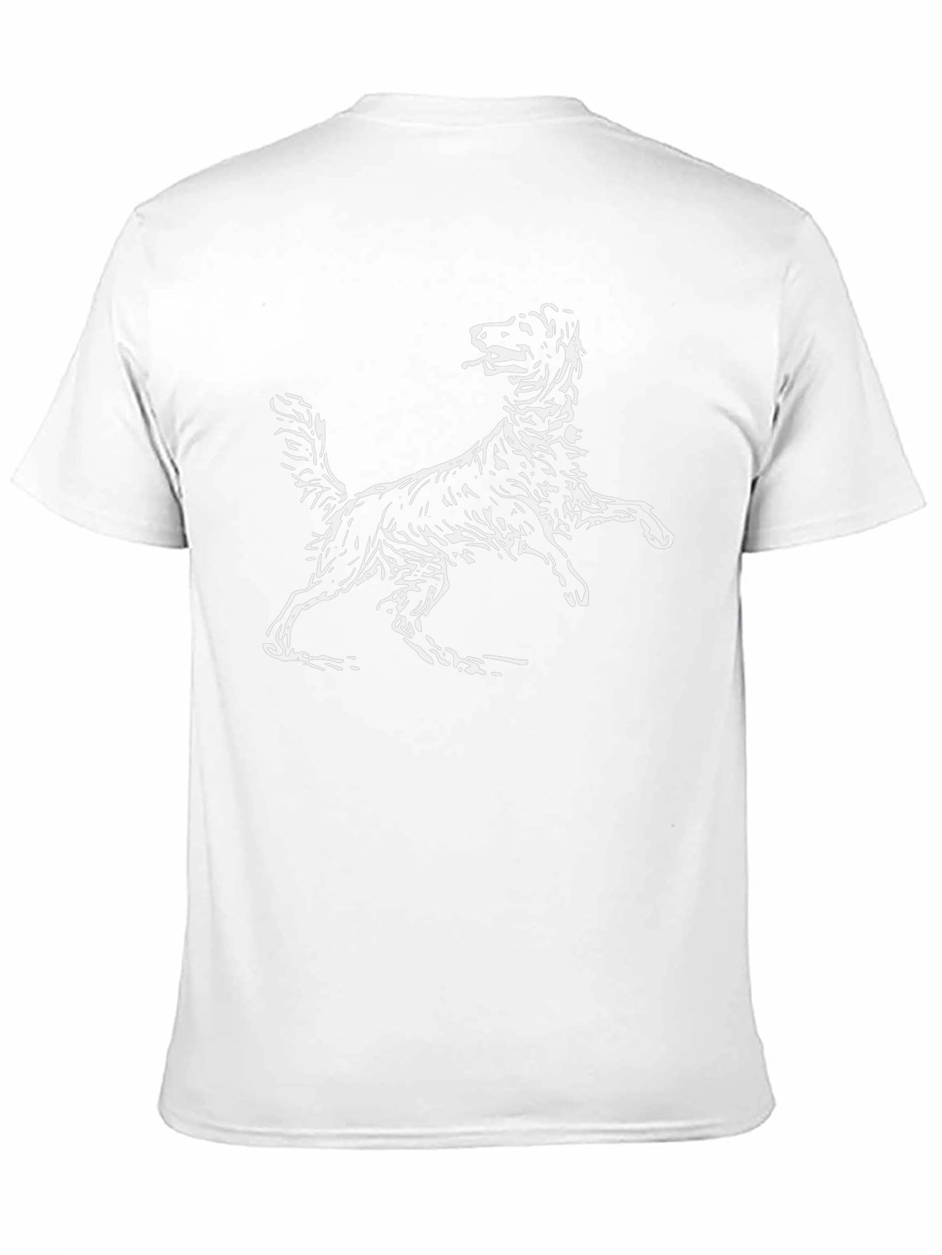 Dog Graphic Tee - Black Cotton Comfort Fit