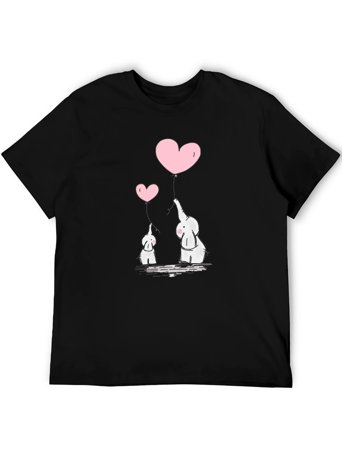 Elephant Love Graphic Print Tee