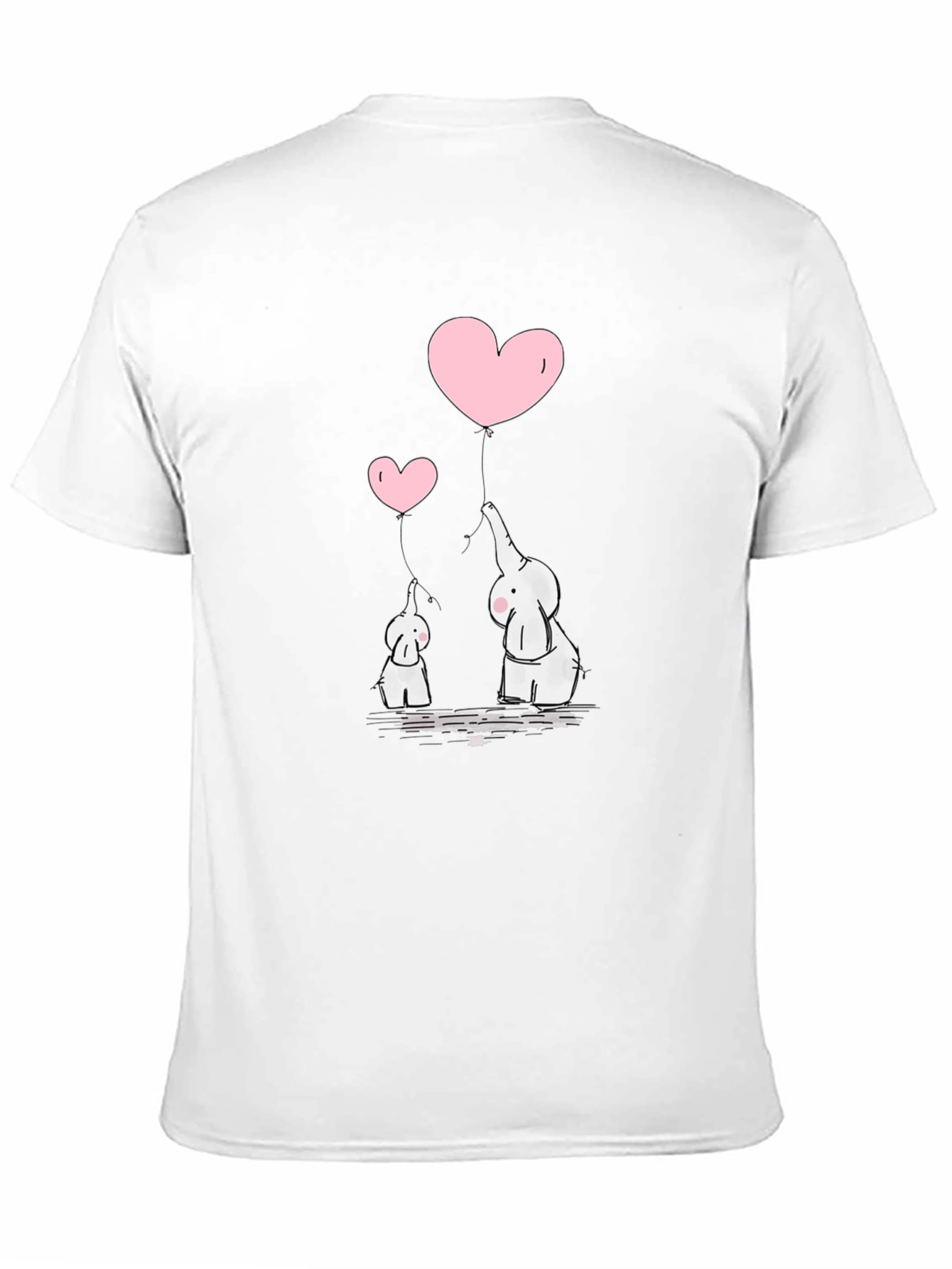 Elephant Love Graphic Print Tee