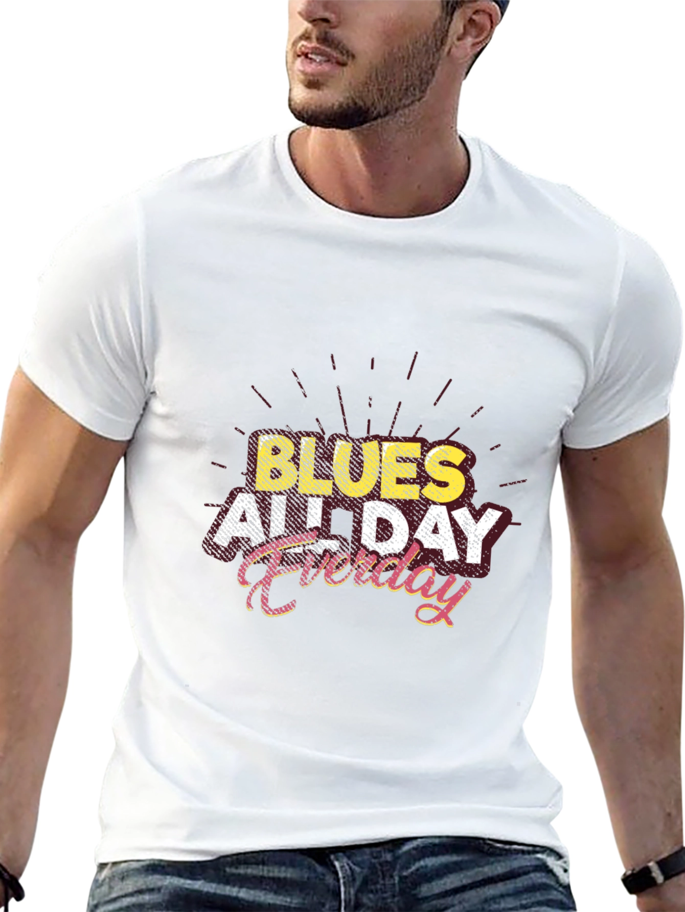 Blues All Day Everyday Graphic T-Shirt