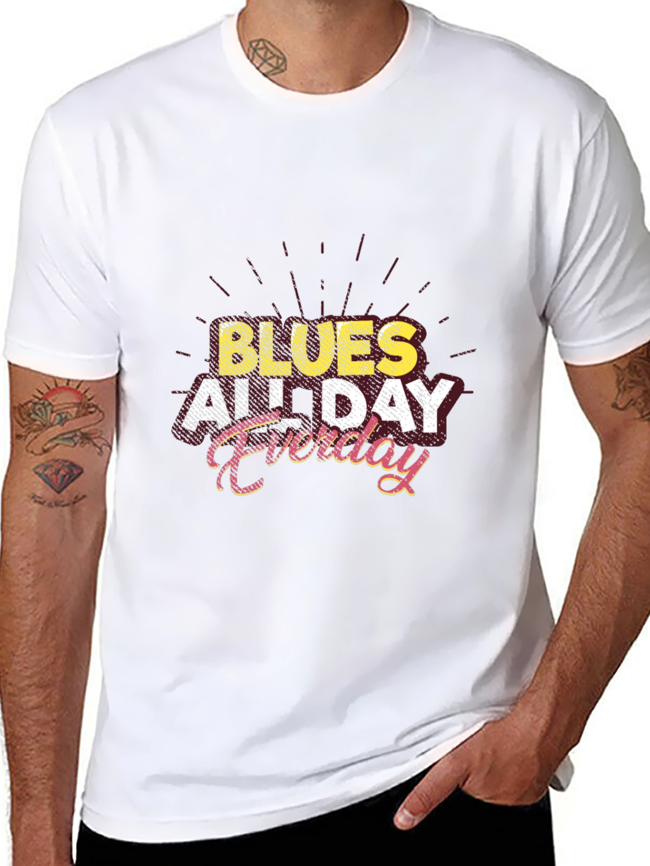 Blues All Day Everyday Graphic T-Shirt