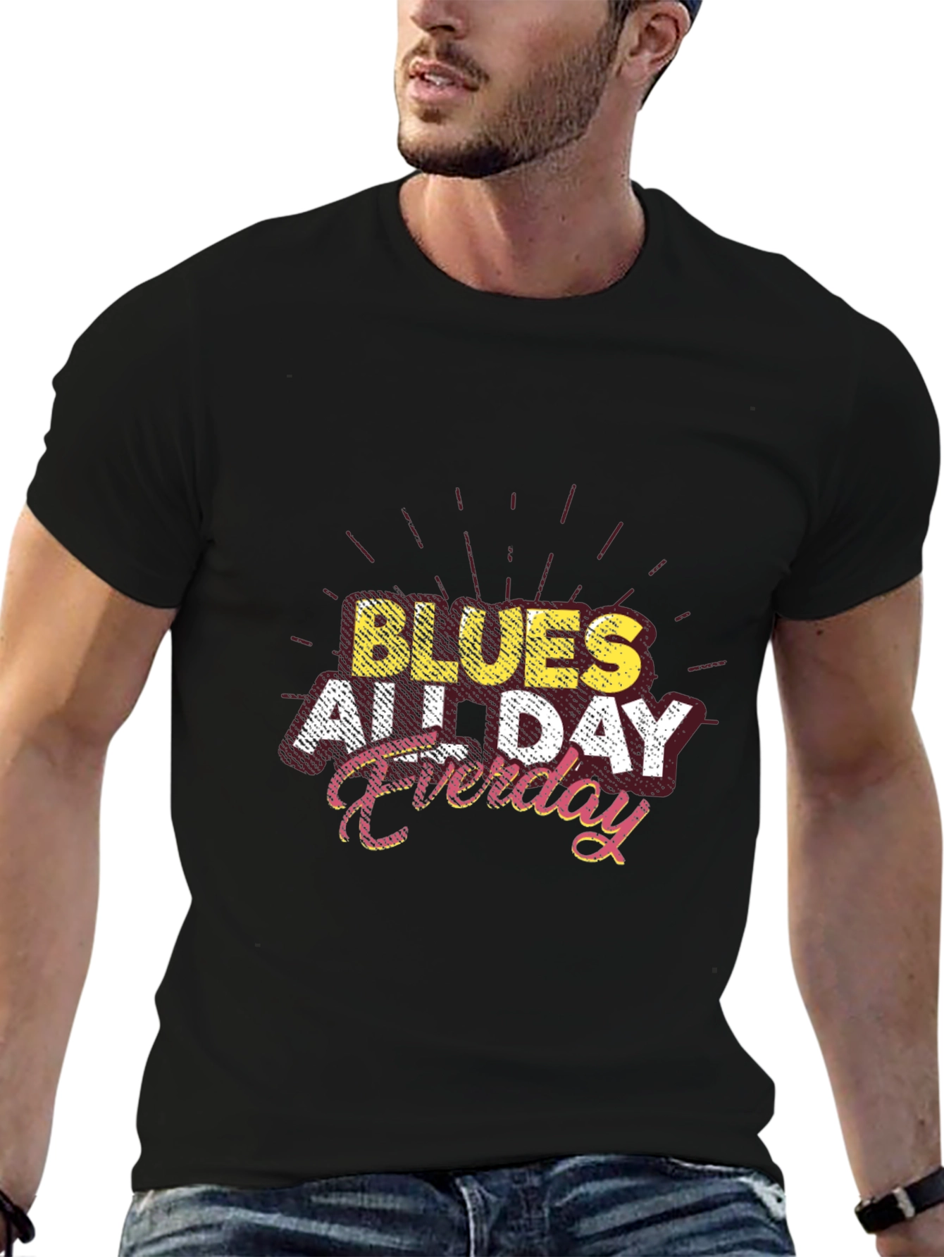 Blues All Day Everyday Graphic T-Shirt