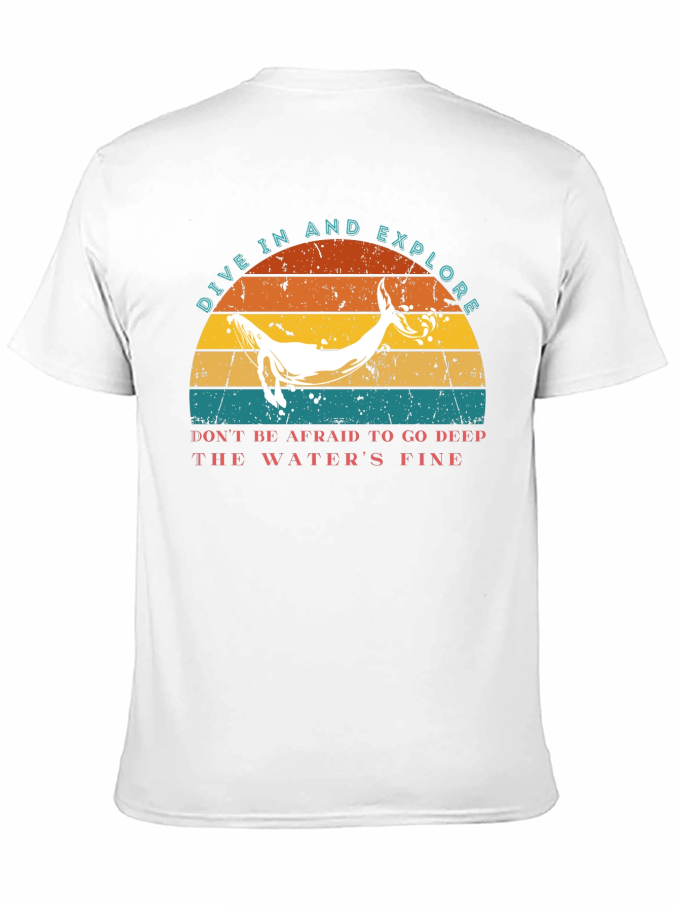 Dive In & Explore Whale Graphic T-Shirt