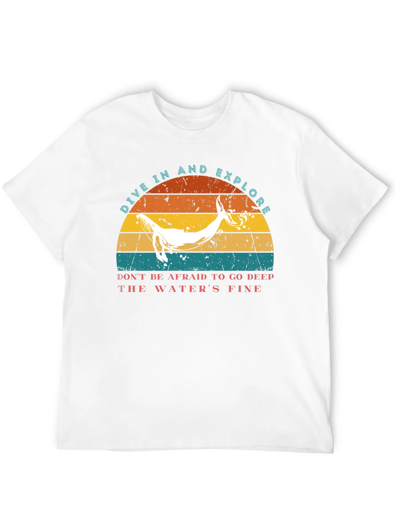 Dive In & Explore Whale Graphic T-Shirt