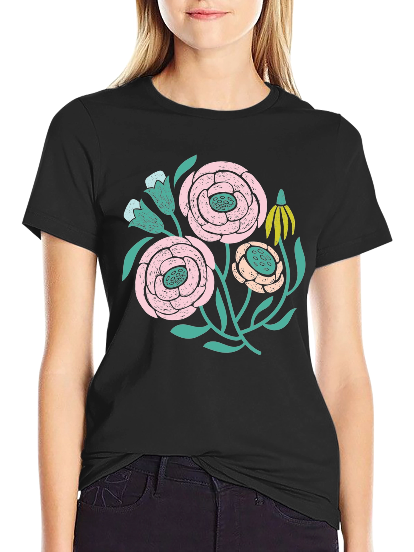 Floral Graphic Print T-Shirt