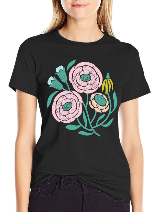 Floral Graphic Print T-Shirt