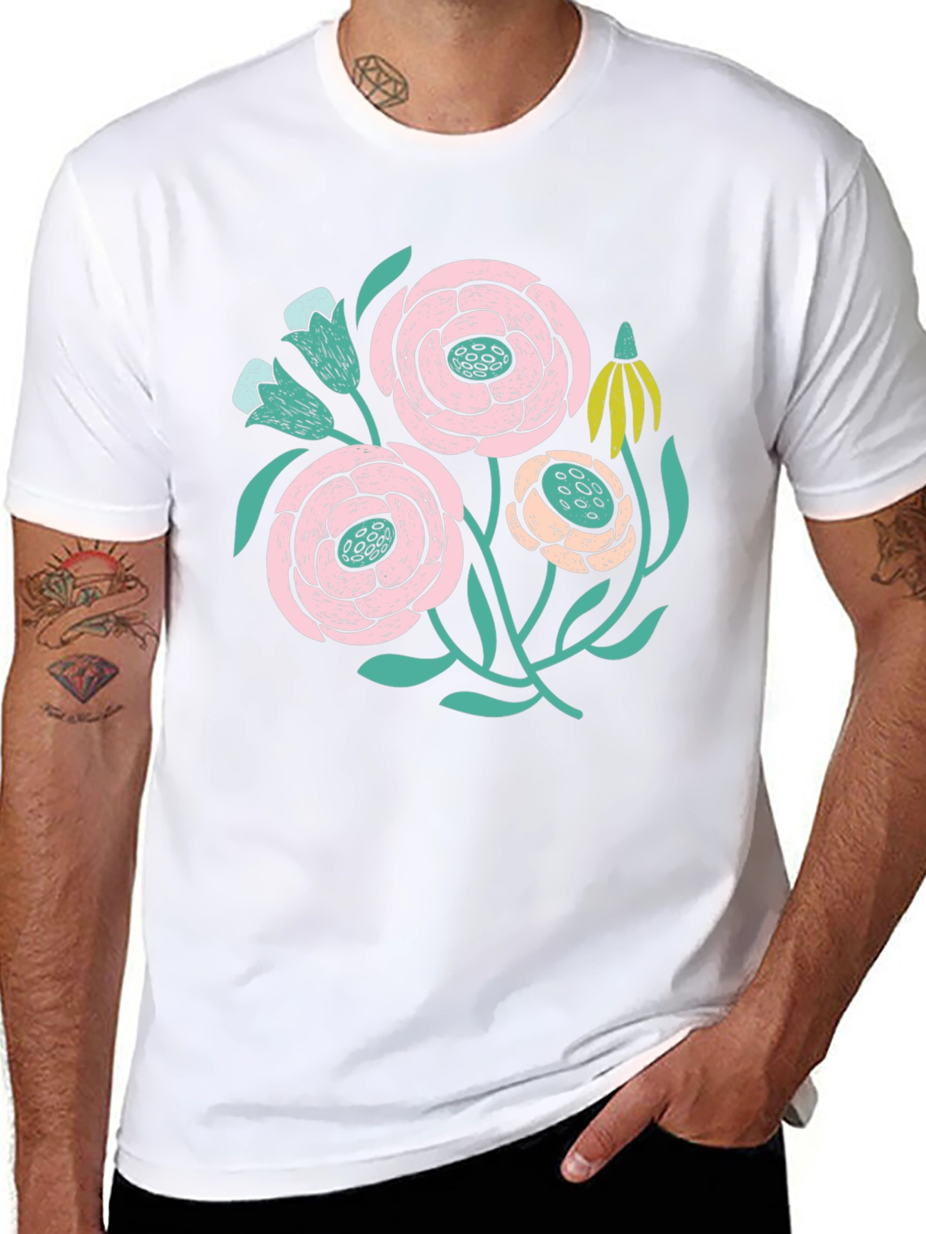 Floral Graphic Print T-Shirt