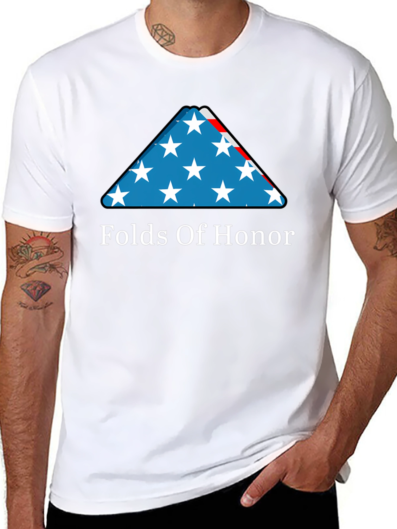 Folds Of Honor Patriotic Graphic T-Shirt