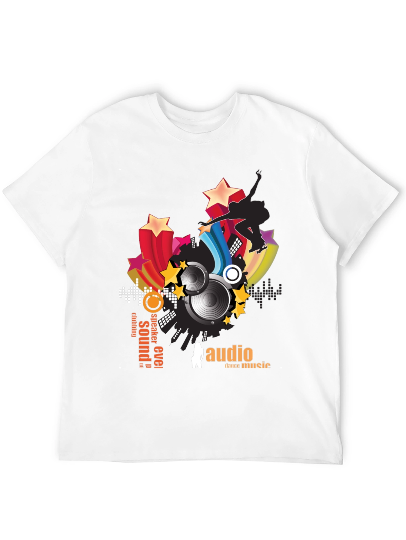 Black Audio Dance Music T-Shirt