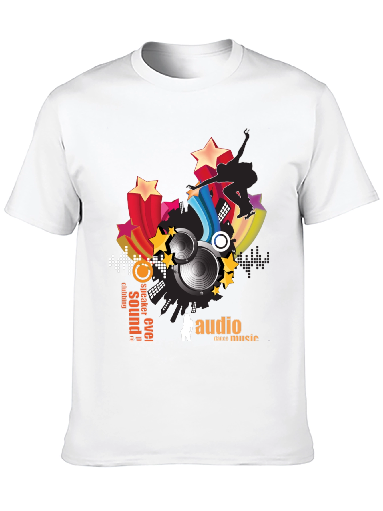 Black Audio Dance Music T-Shirt