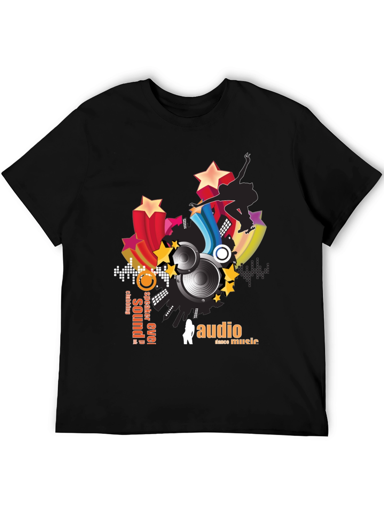 Black Audio Dance Music T-Shirt
