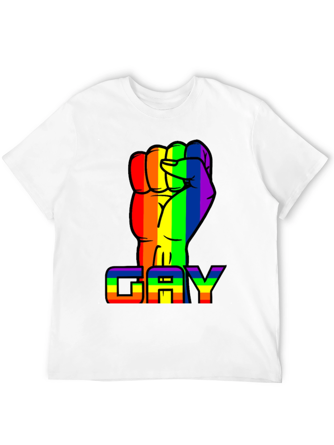 Rainbow Fist GAY Pride T-Shirt
