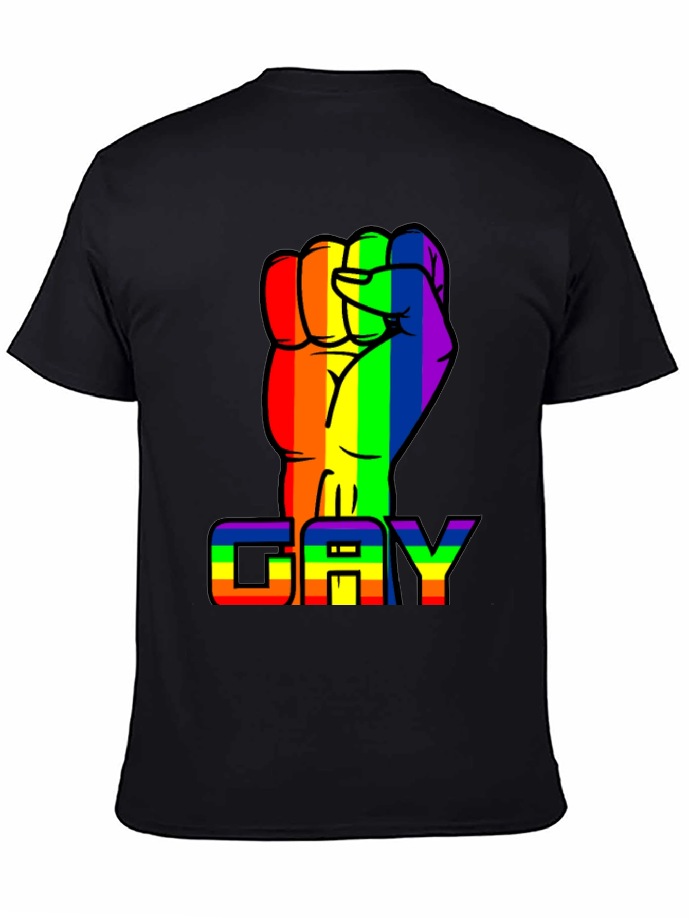Rainbow Fist GAY Pride T-Shirt
