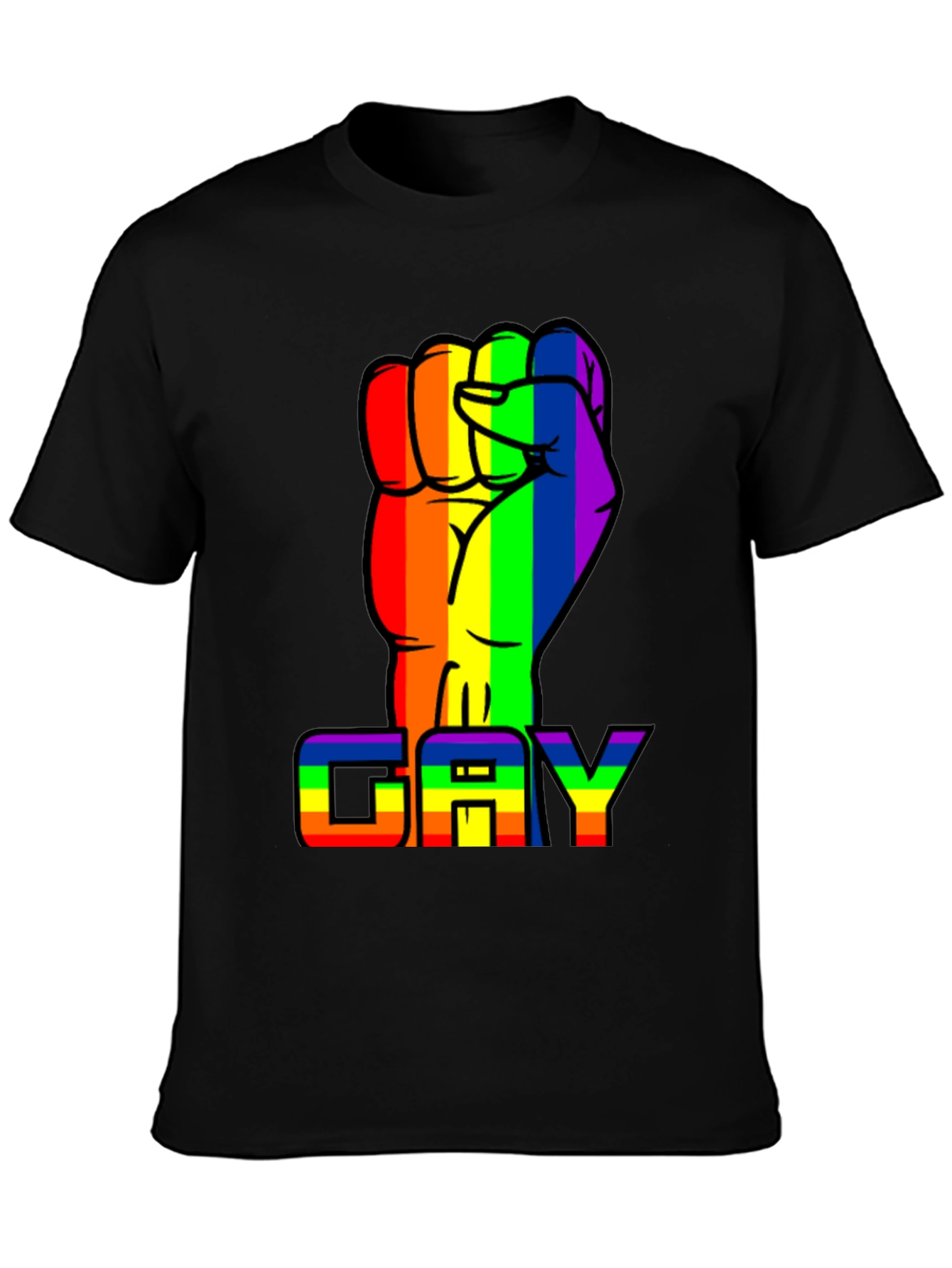 Rainbow Fist GAY Pride T-Shirt