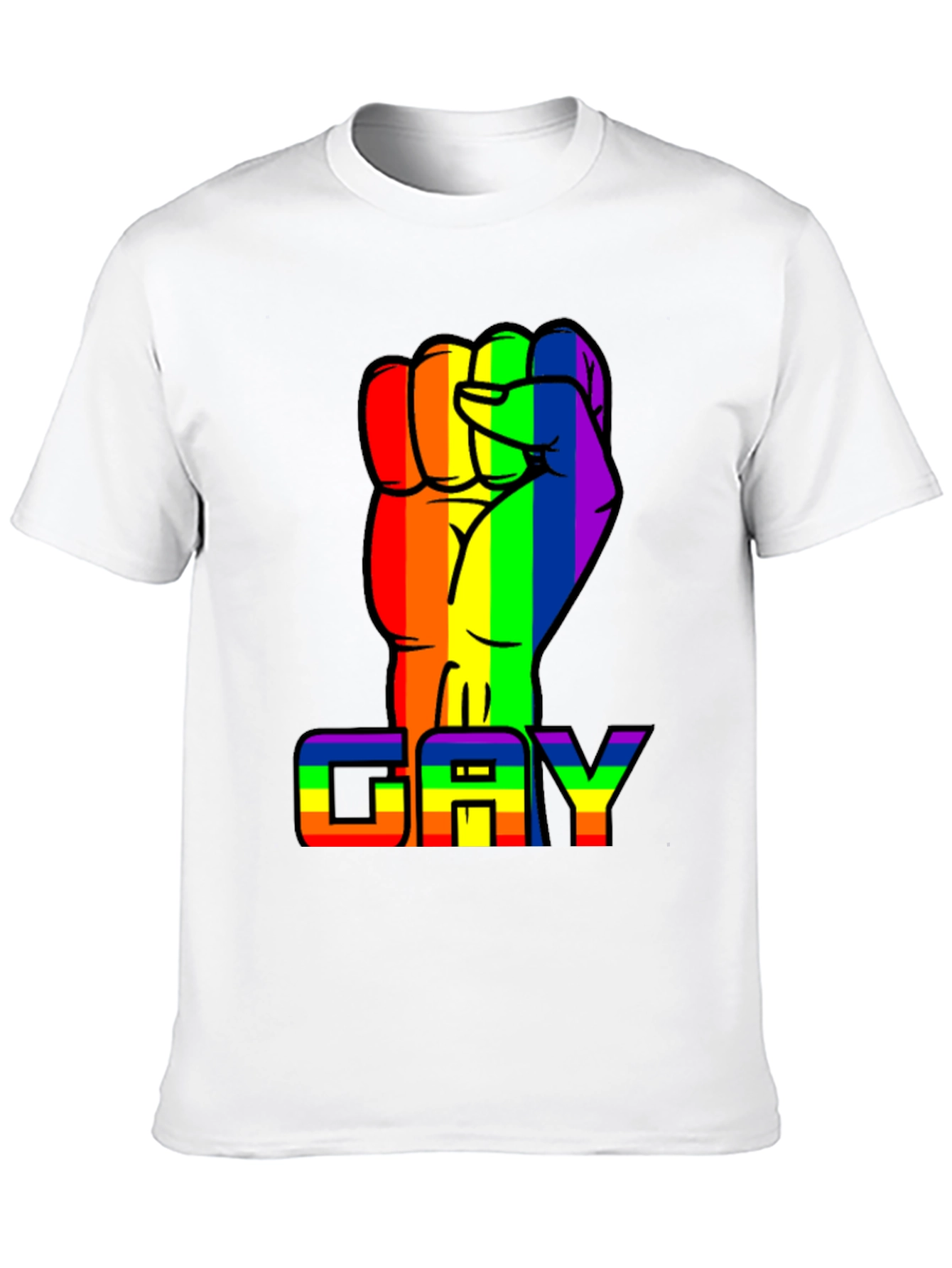 Rainbow Fist GAY Pride T-Shirt