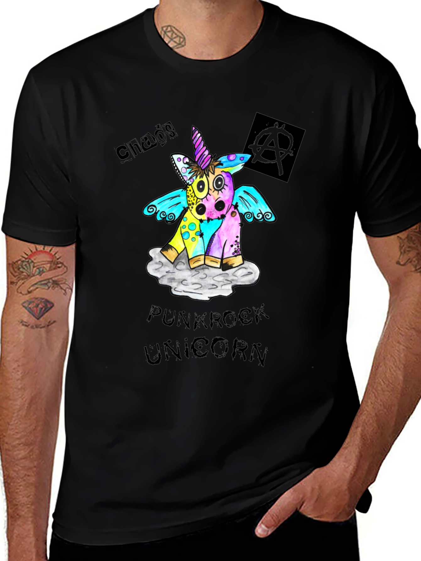 Chaos Punkrock Unicorn T-Shirt