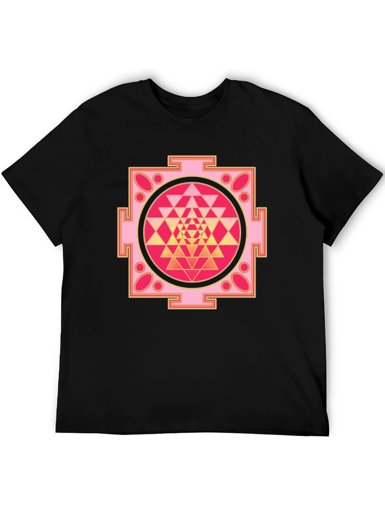 Geometric Mandala Graphic Tee - Spiritual Fashion
