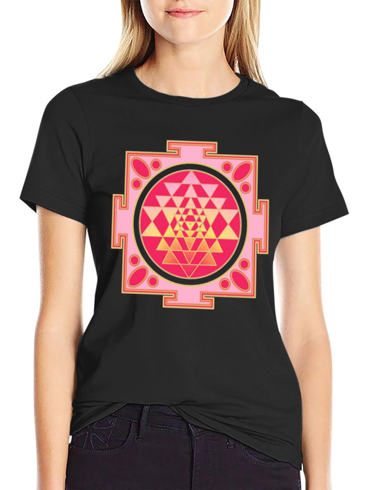 Geometric Mandala Graphic Tee - Spiritual Fashion