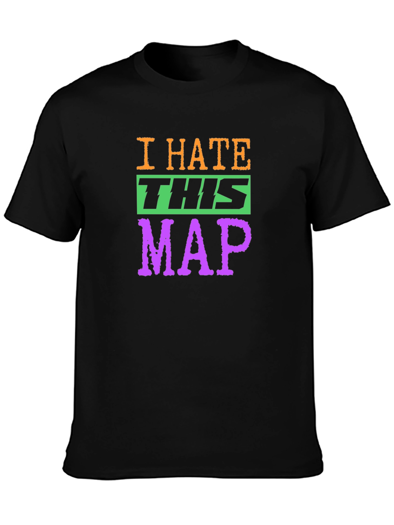 I Hate This Map Graphic T-Shirt