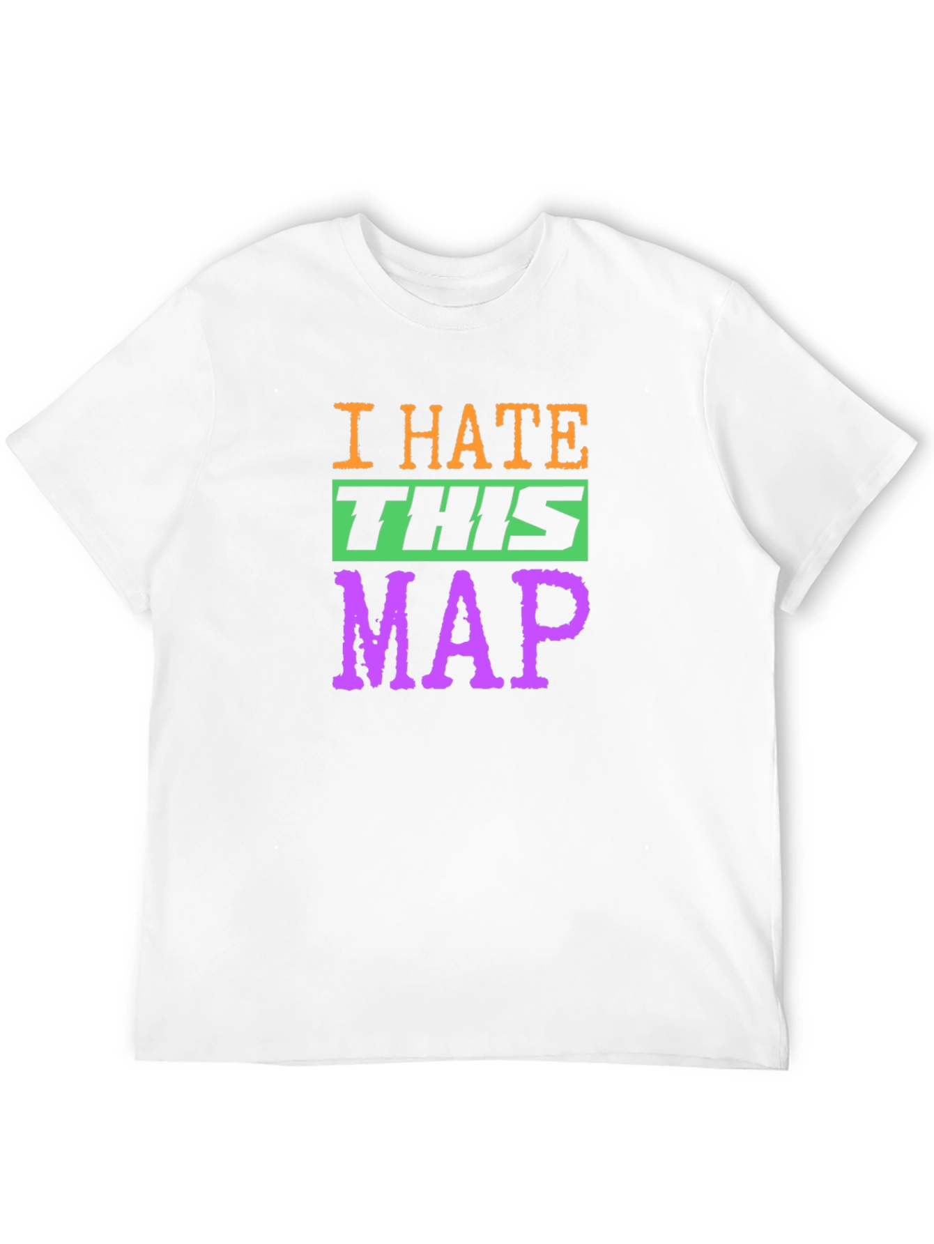 I Hate This Map Graphic T-Shirt
