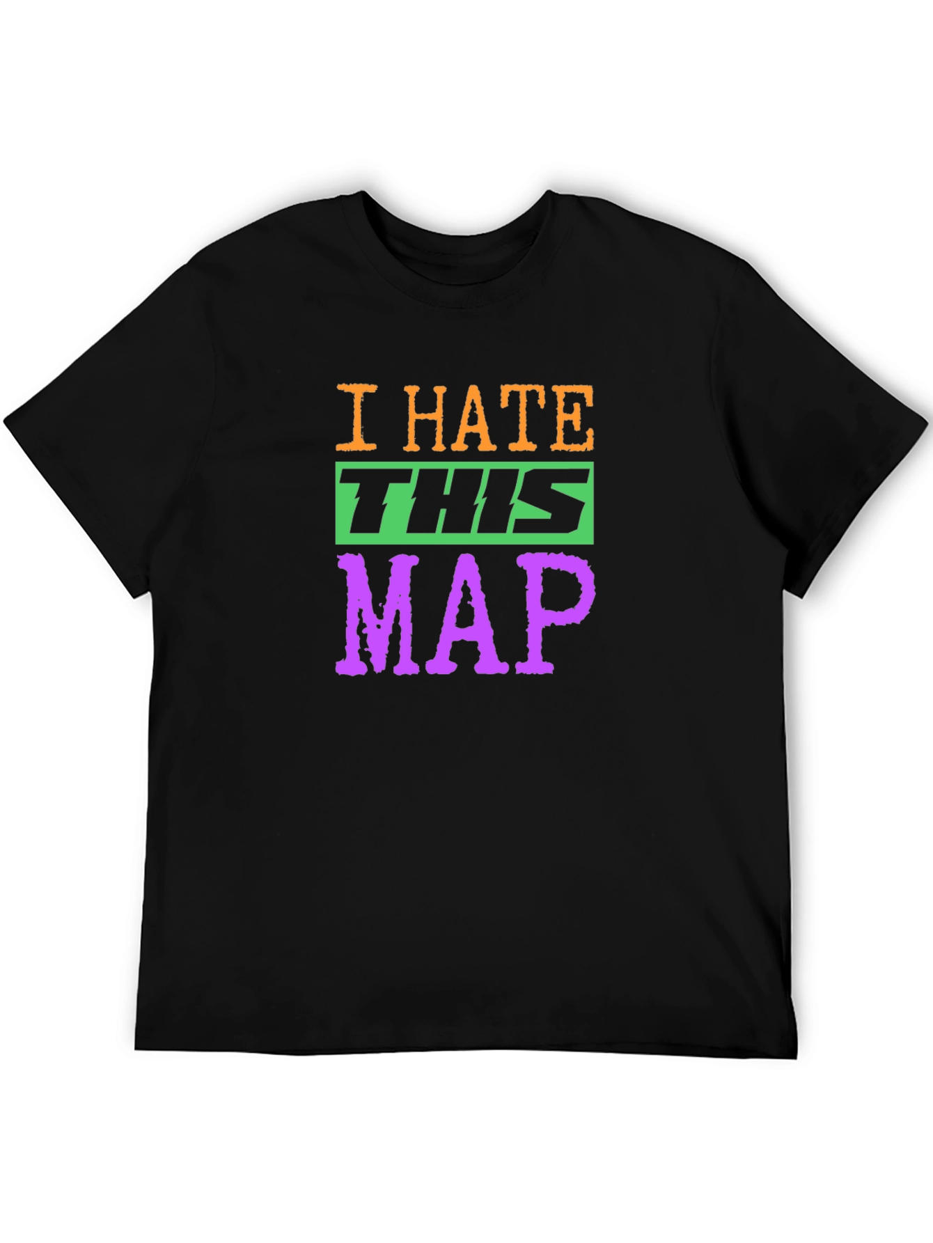 I Hate This Map Graphic T-Shirt