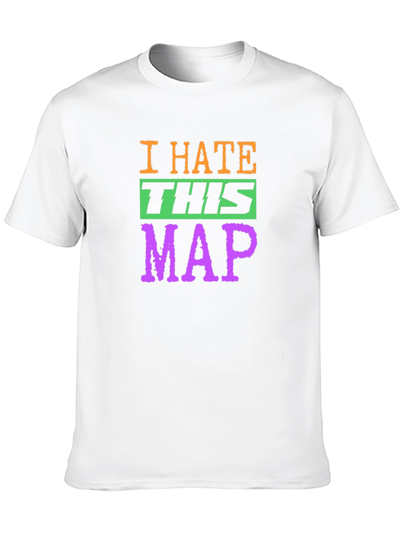 I Hate This Map Graphic T-Shirt